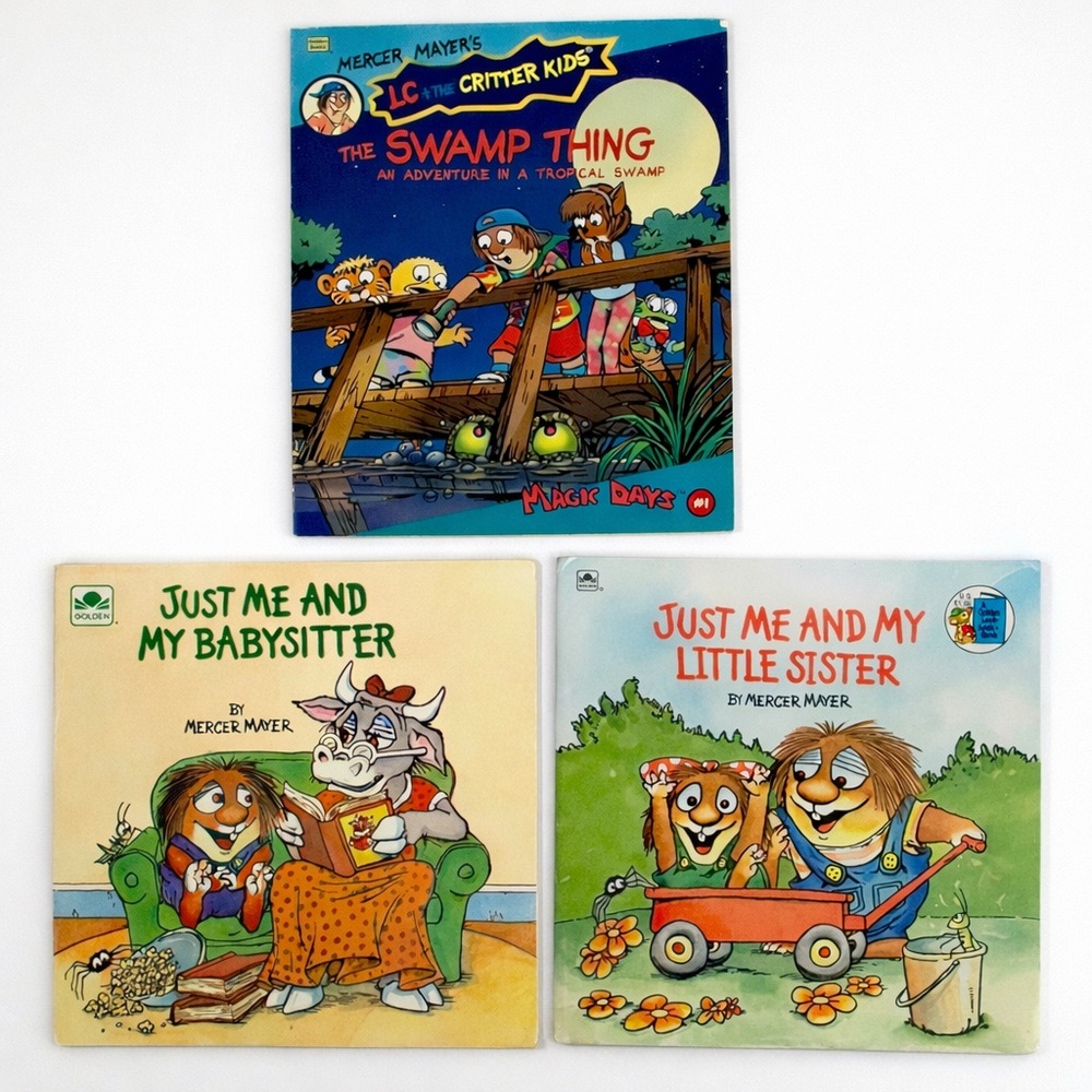 📚 Mercer Mayer Children’s Books Lot (3) – Little Critter + Golden Books